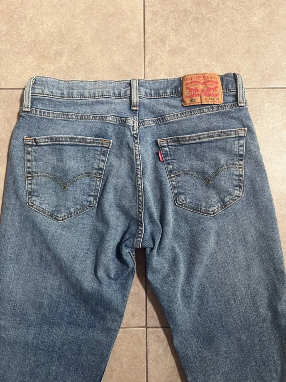 LEVI’S 511 Slim Fit Jeans Men Size W33 L32 Stretch Blue